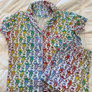 Roller rabbit disco monkey polo pajamas